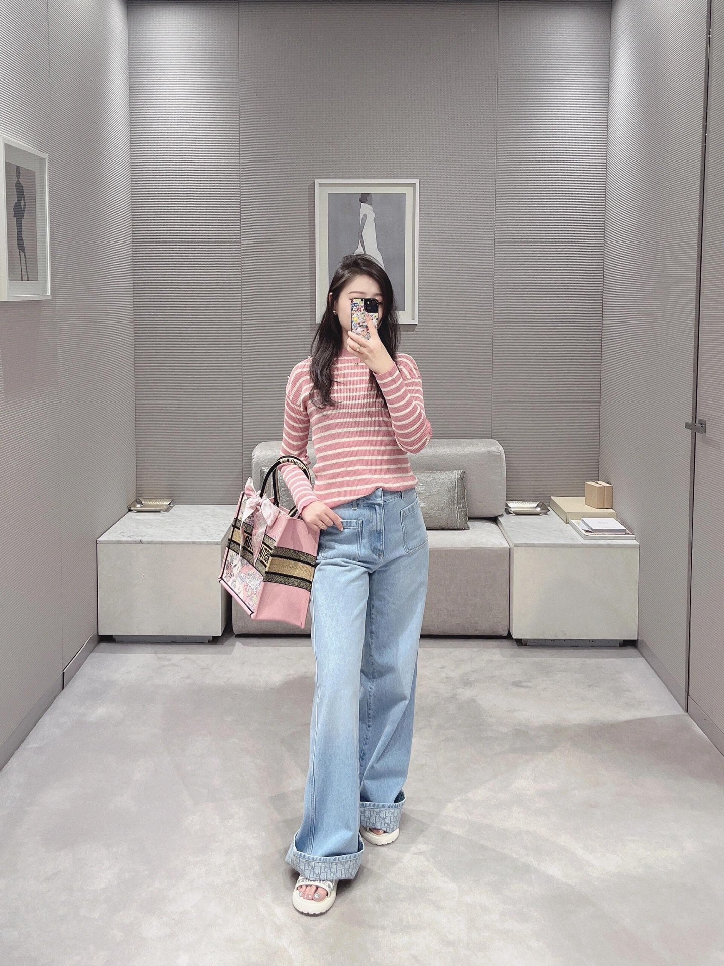 CD 25ss denim trousers