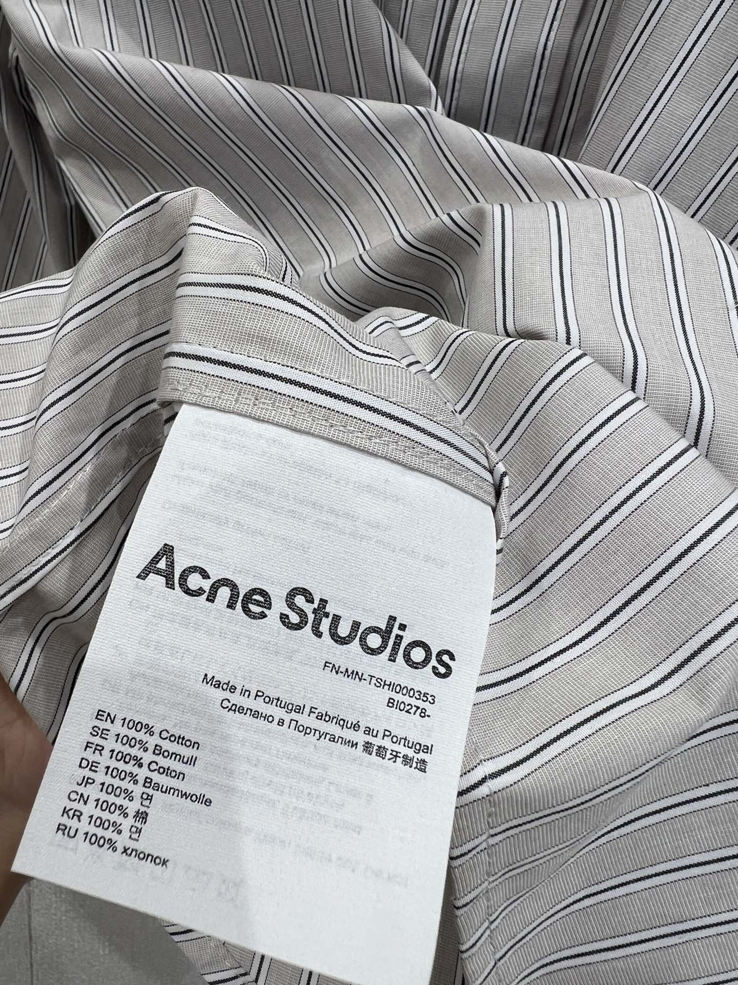 Acn 25fw cotton suit