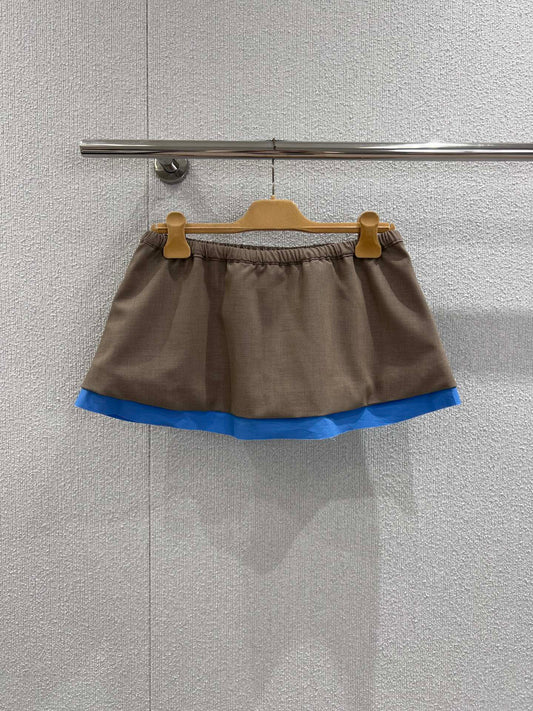 Miu 25fw patchwork skirt
