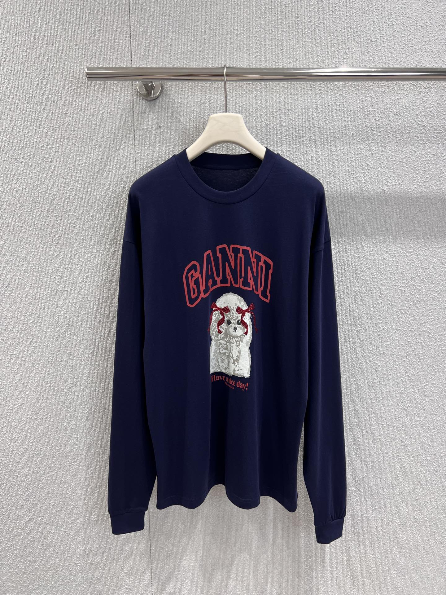 Gan 25fw Printed Long Sleeve