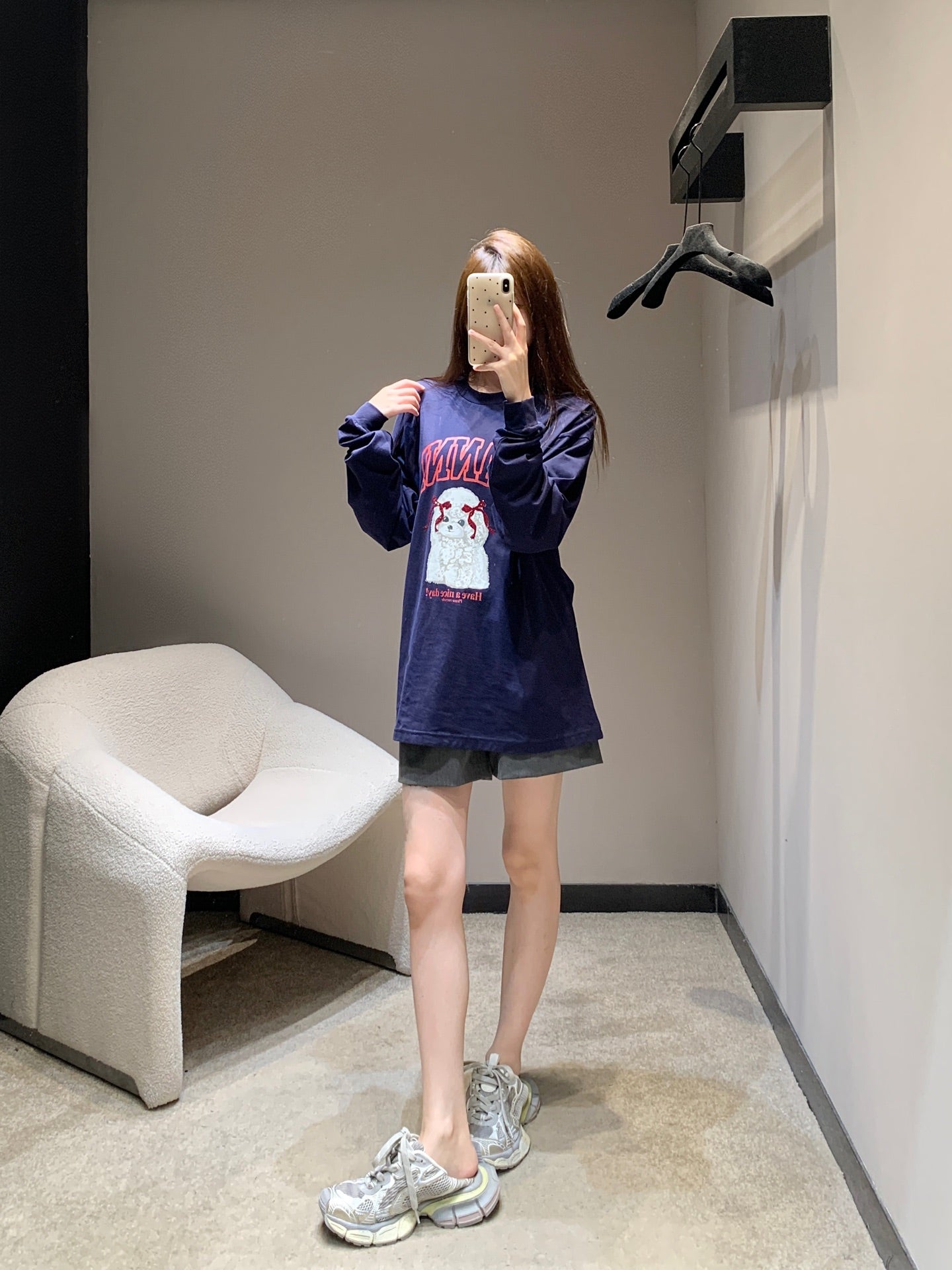 Gan 25fw Printed Long Sleeve