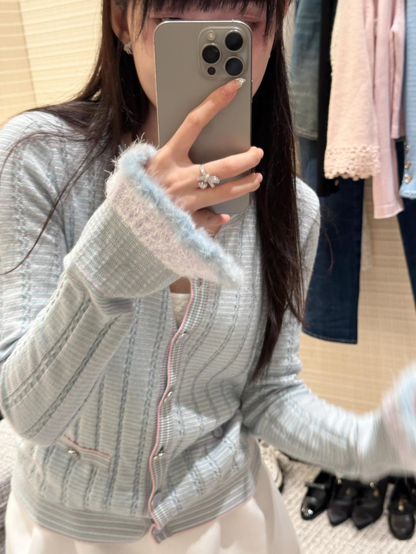 Chan 25fw knitted cardigan