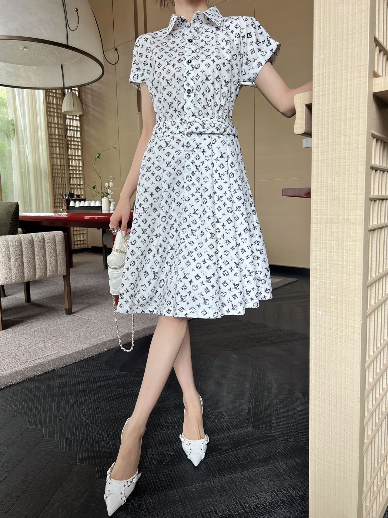1ou 25ss printed Dress