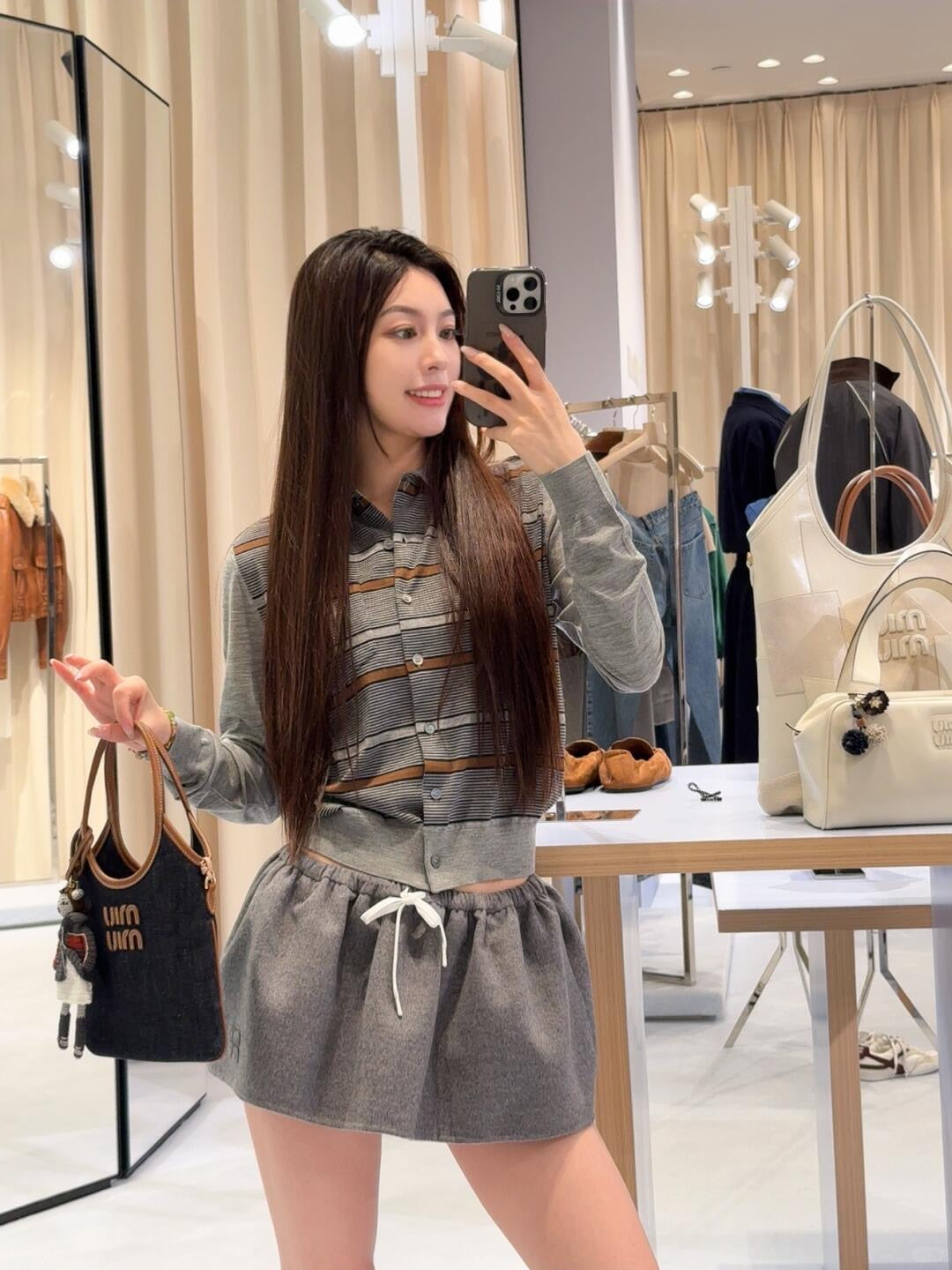 Miu 25fw Knitted Cardigan