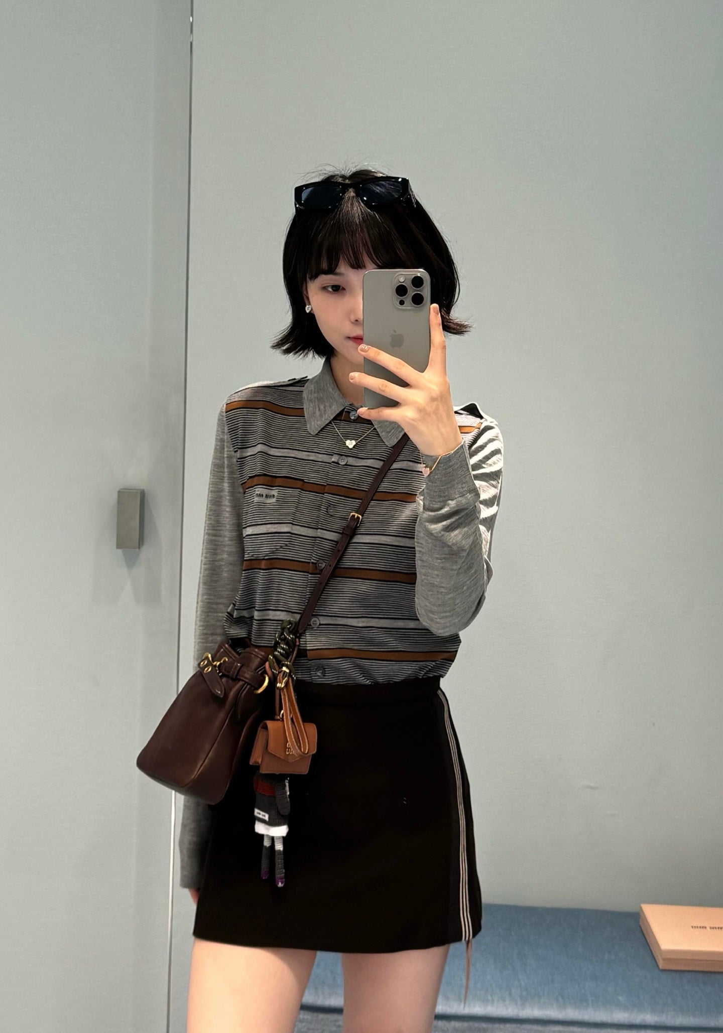 Miu 25fw Knitted Cardigan