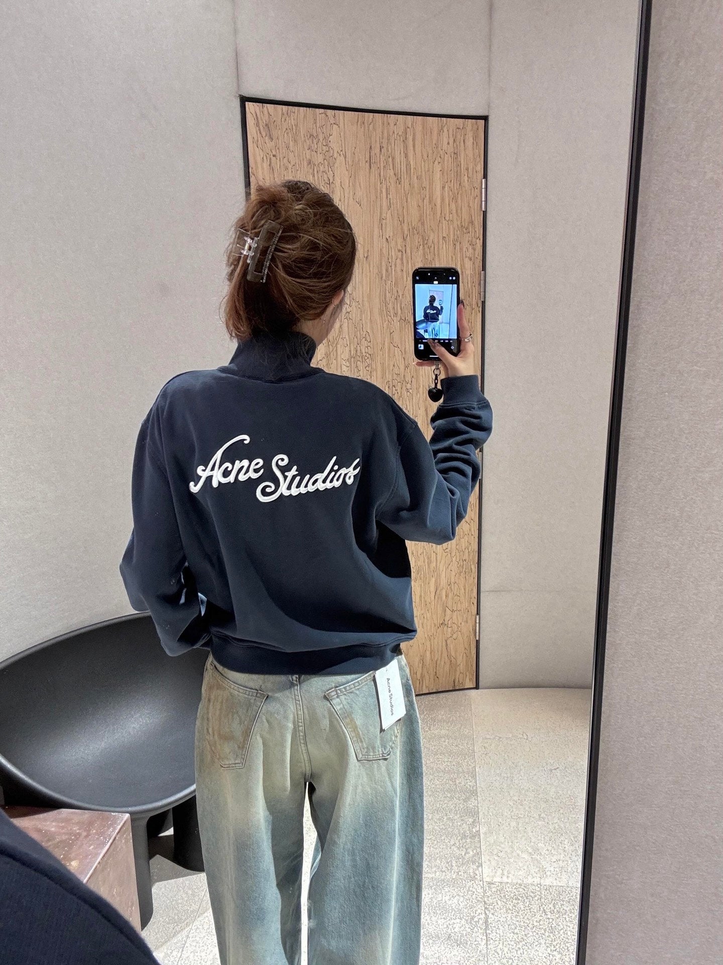 Acn 25fw Embroidered Jacket