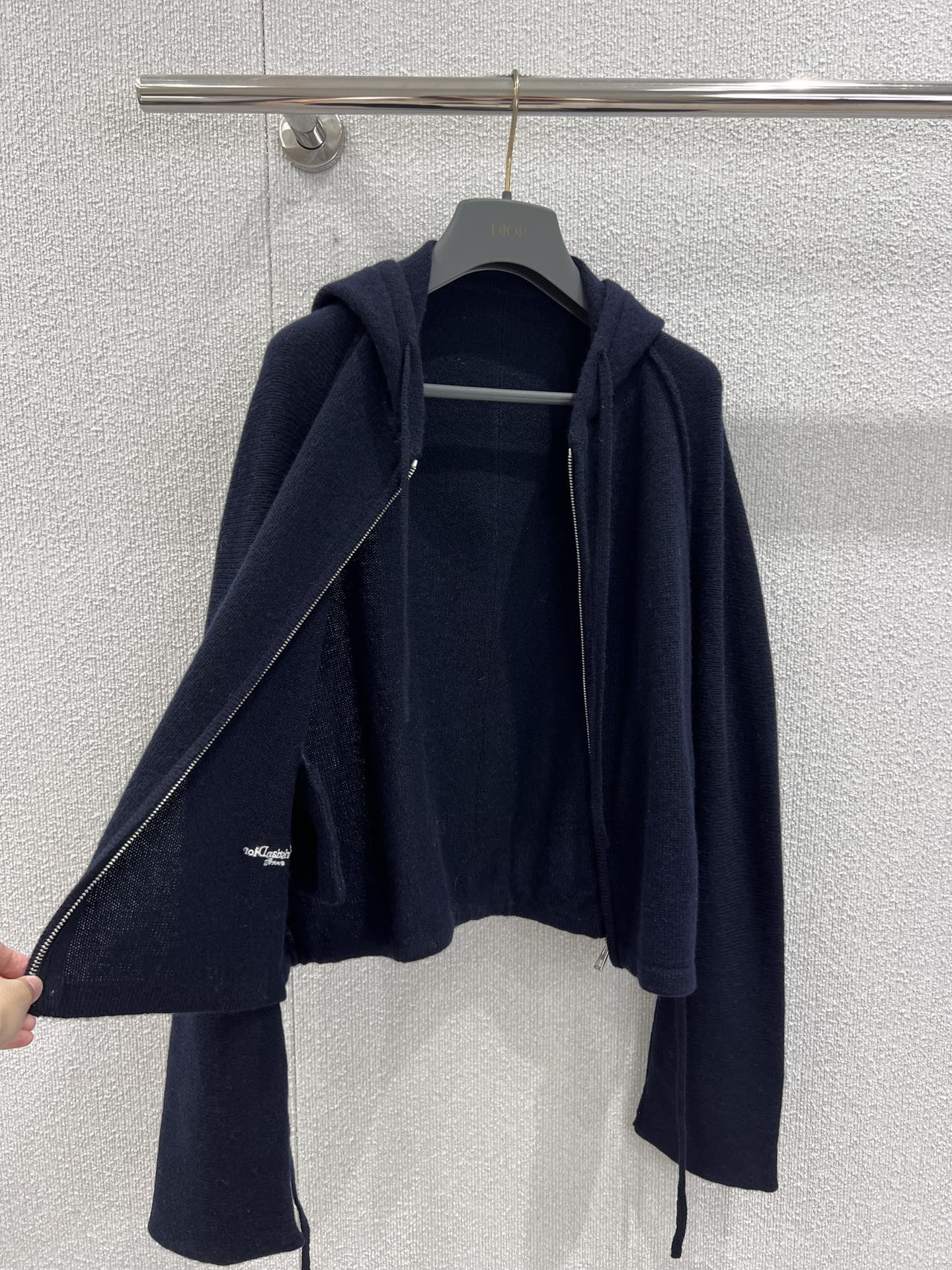 CD 25fw Zipper Knitted Cardigan