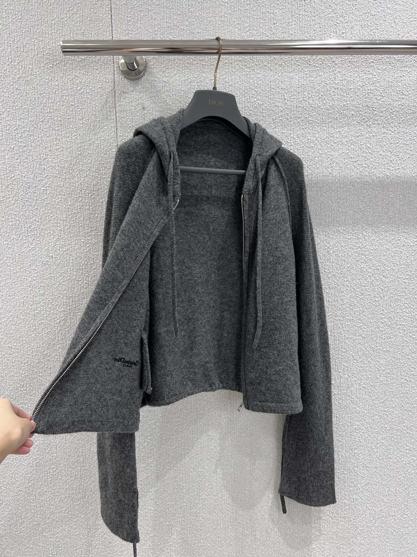 CD 25fw Zipper Knitted Cardigan