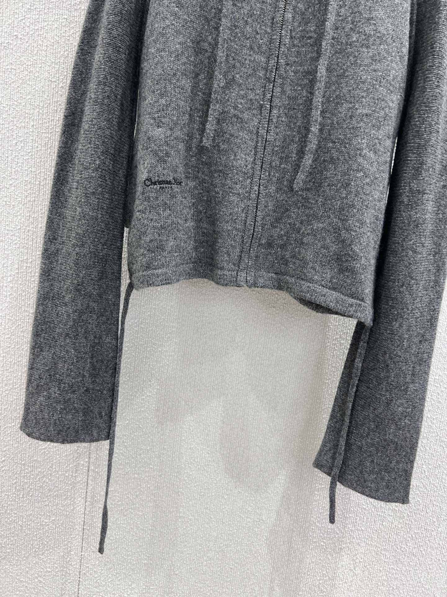 CD 25fw Zipper Knitted Cardigan