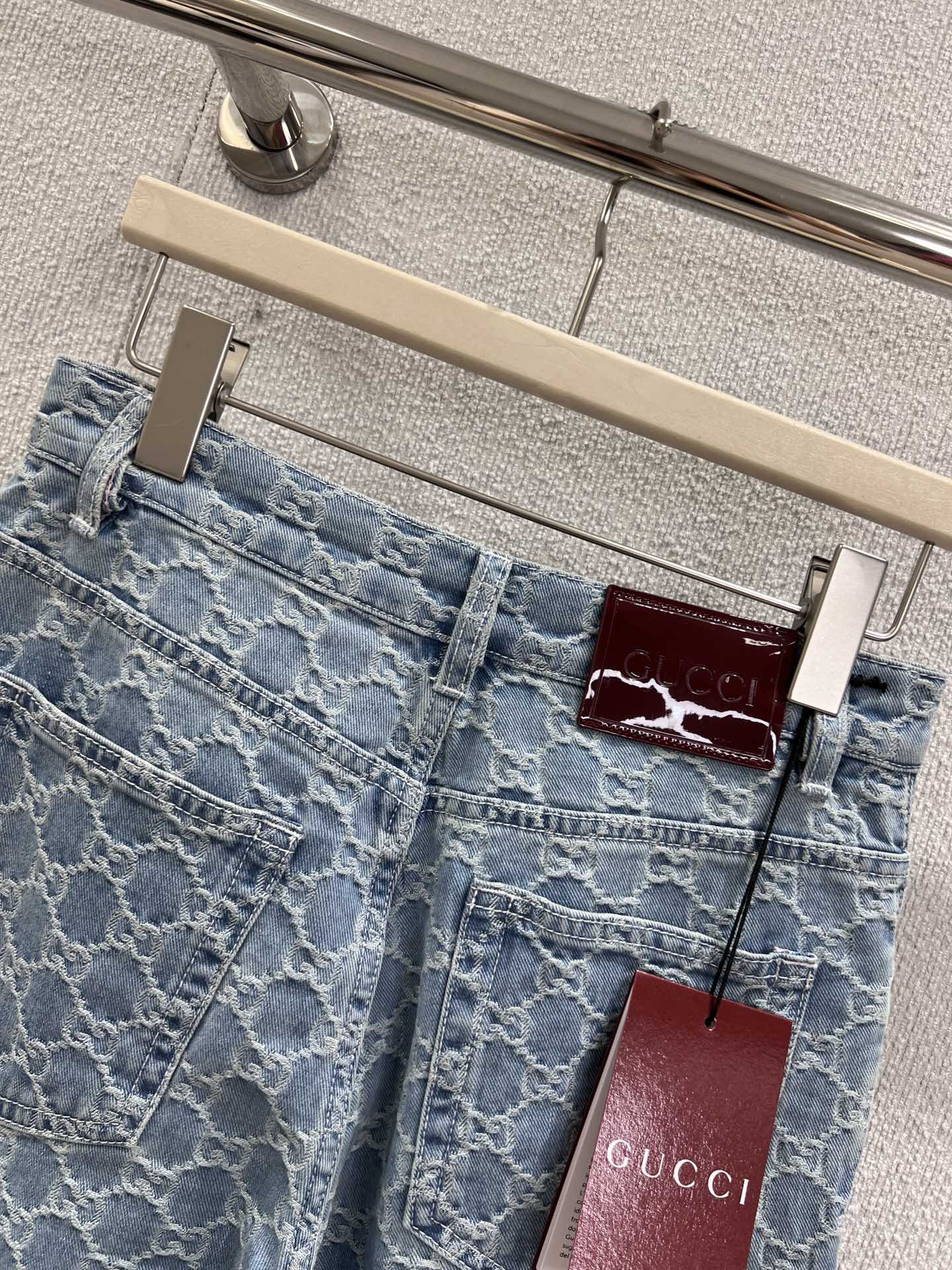 Guc 25fw Jacquard Denim Pants