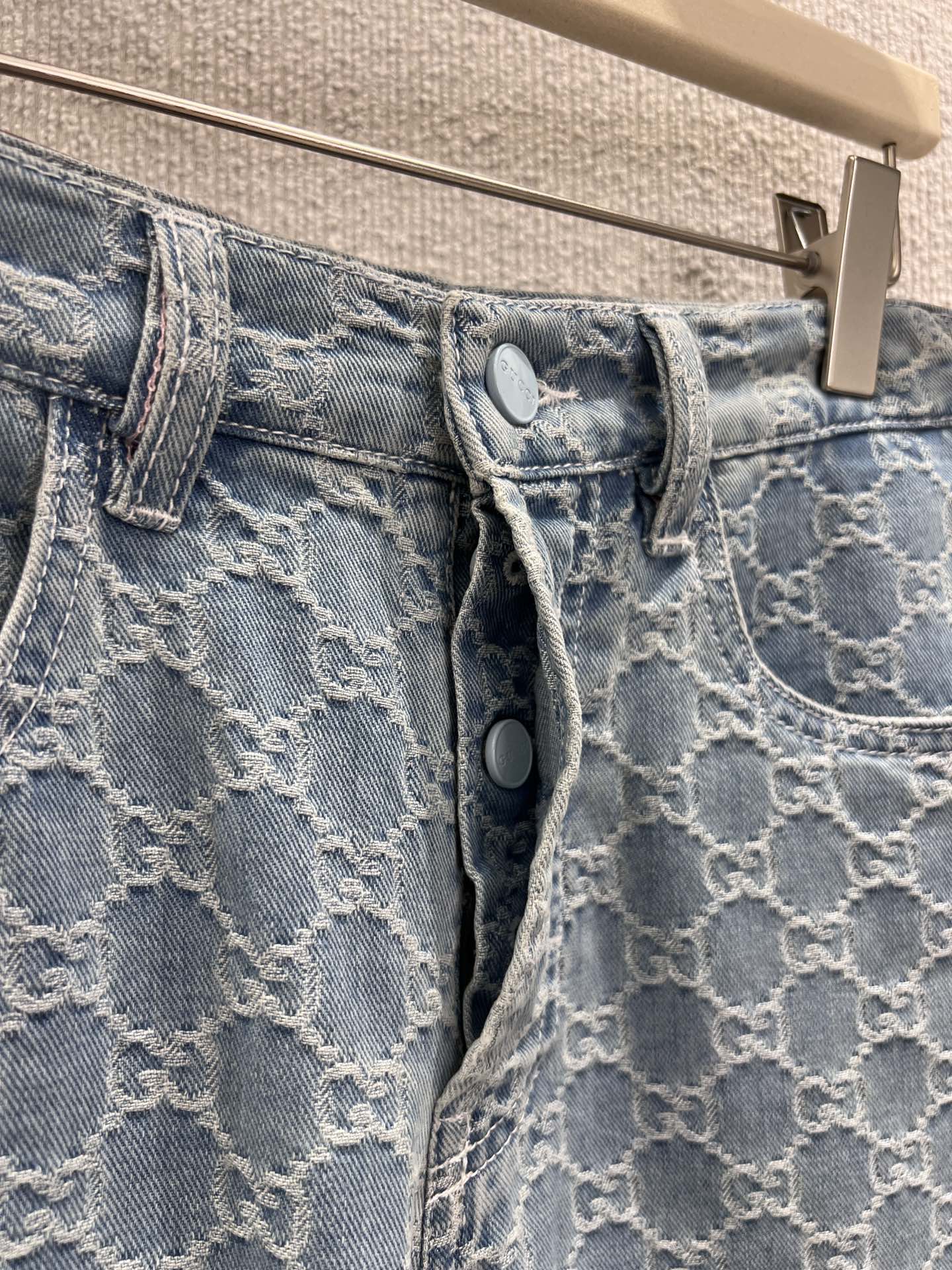 Guc 25fw Jacquard Denim Pants
