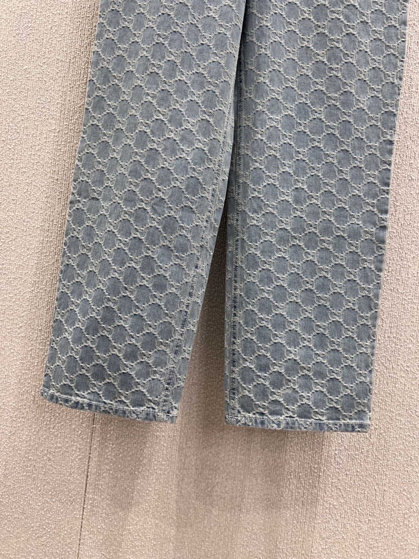 Guc 25fw Jacquard Denim Pants
