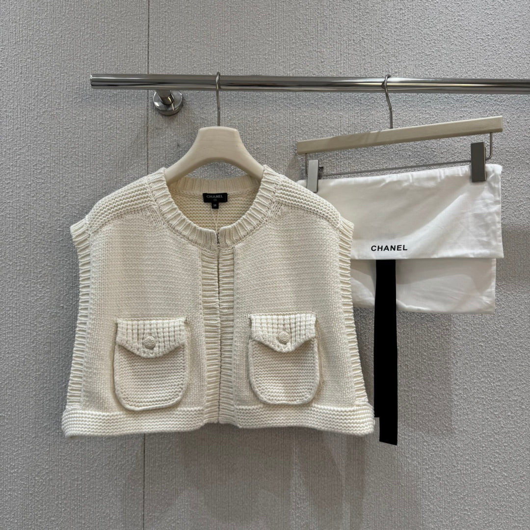 Chan 25fw knitted vest