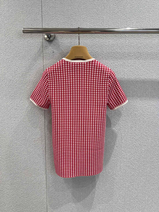 Miu 25ss Knitted t-shirt