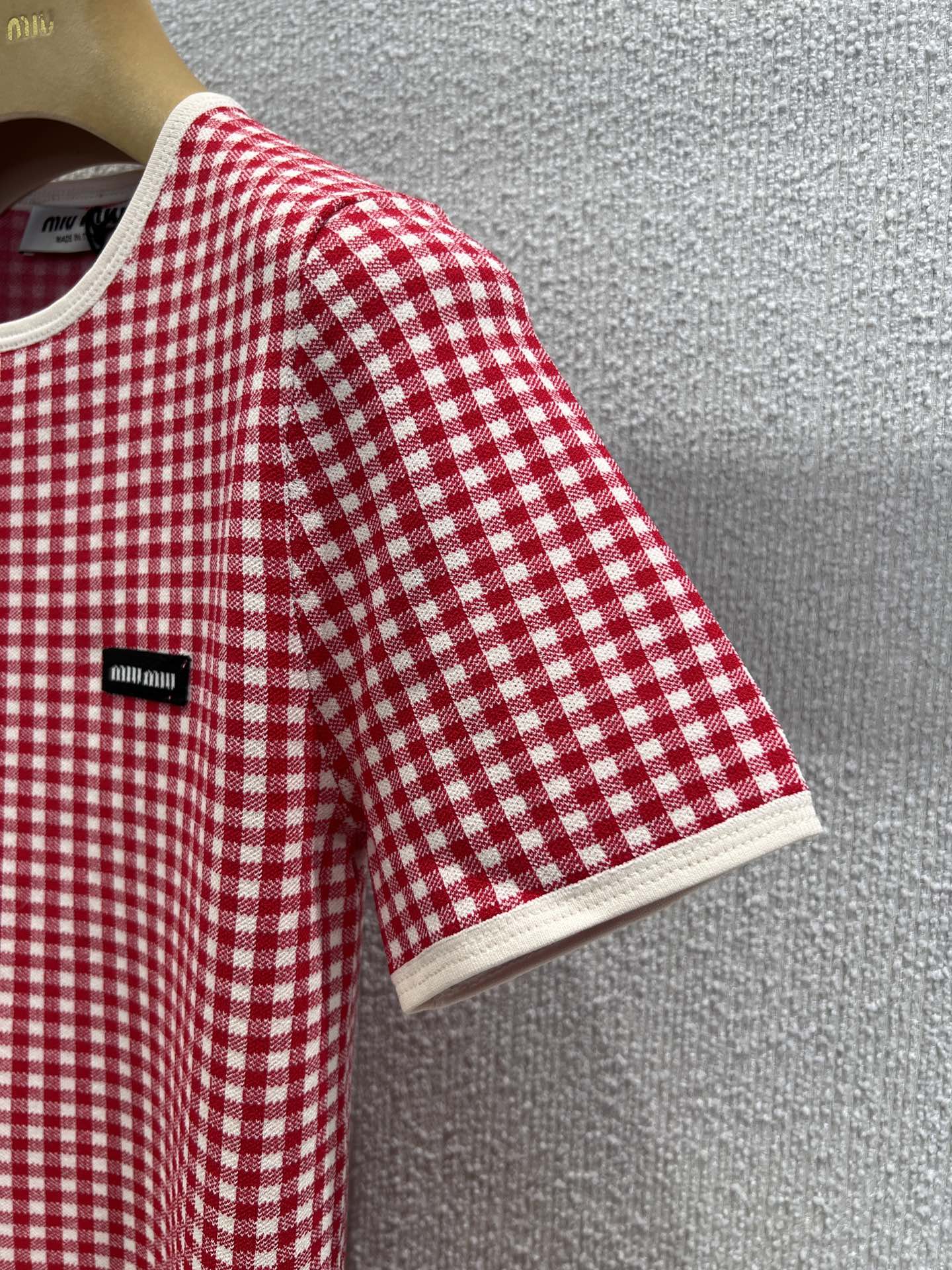 Miu 25ss Knitted t-shirt