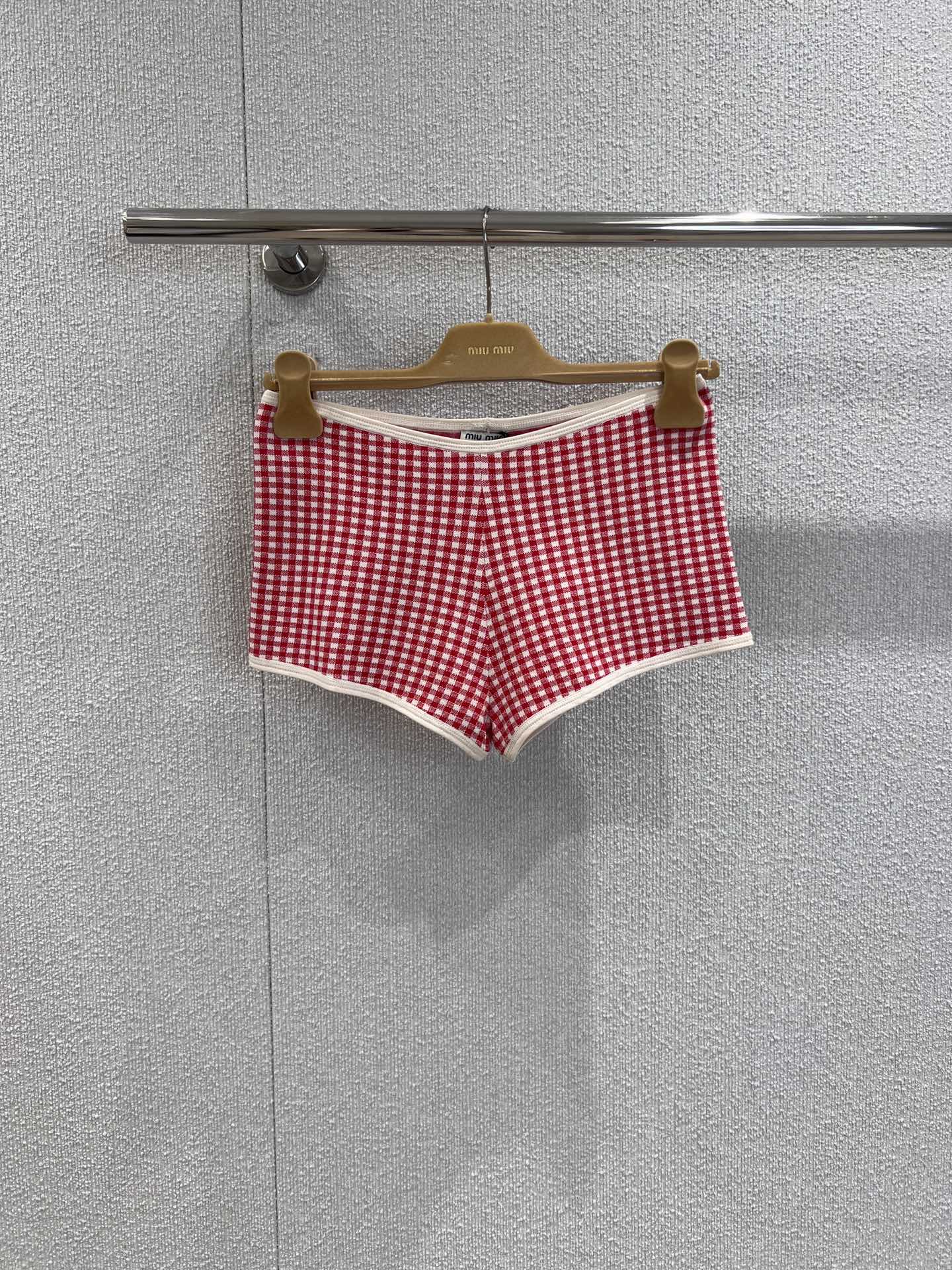 Miu 25ss plaid shorts