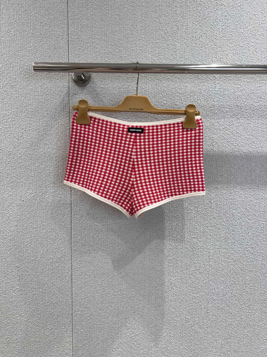 Miu 25ss plaid shorts