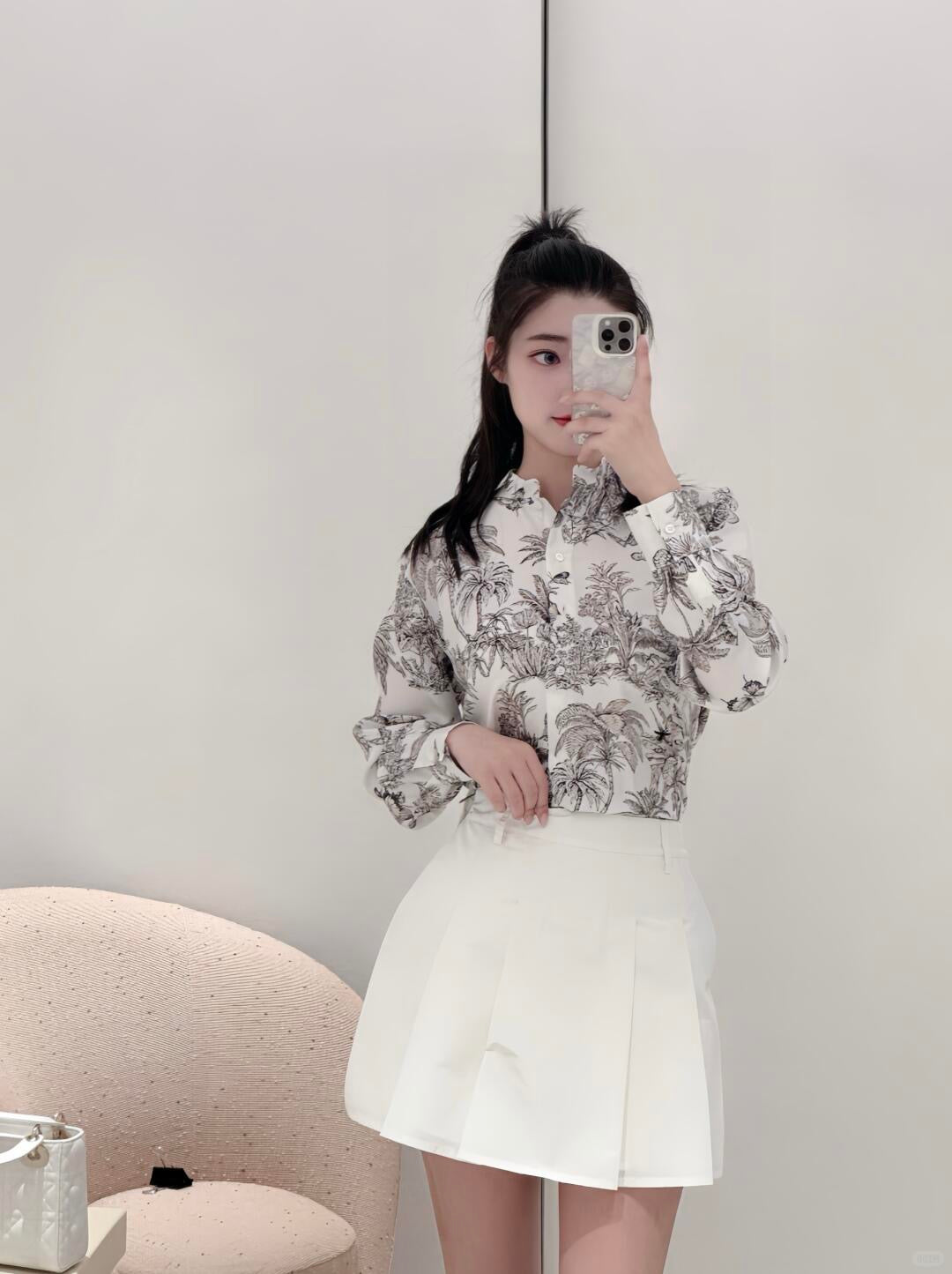 CD 25fw printed shirt