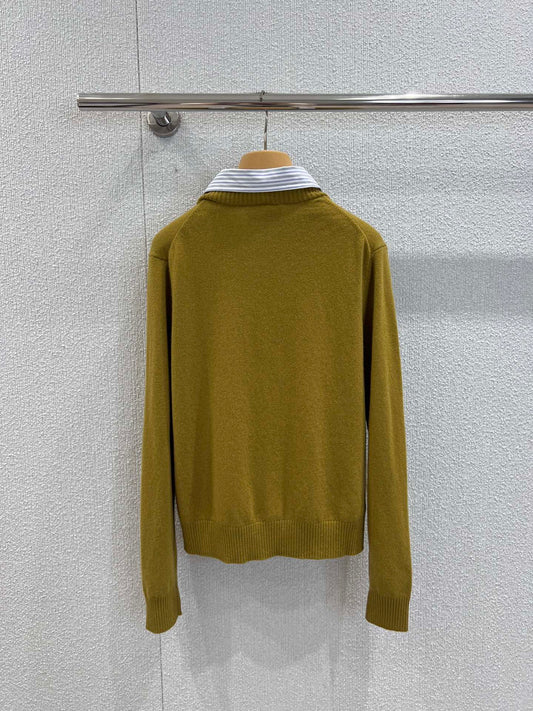 Miu 25fw knitted cardigan