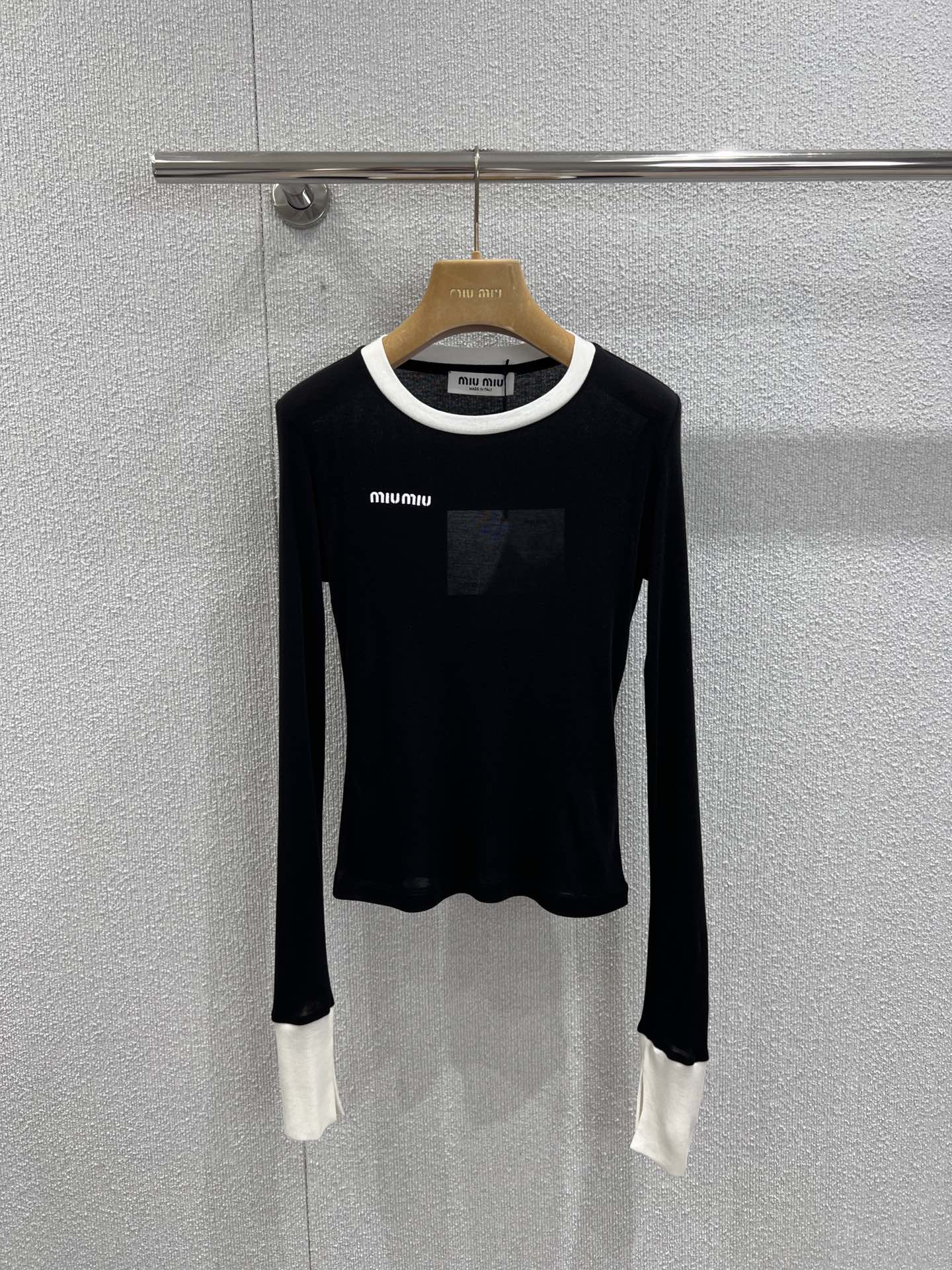 Miu 25fw long-sleeved T-shirt
