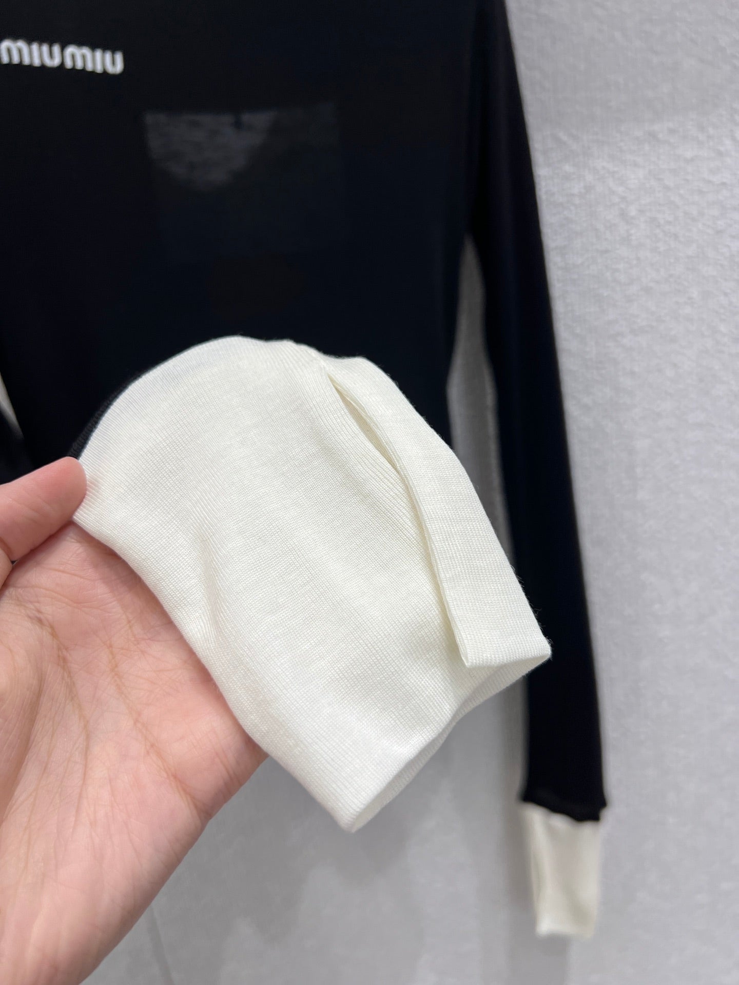 Miu 25fw long-sleeved T-shirt