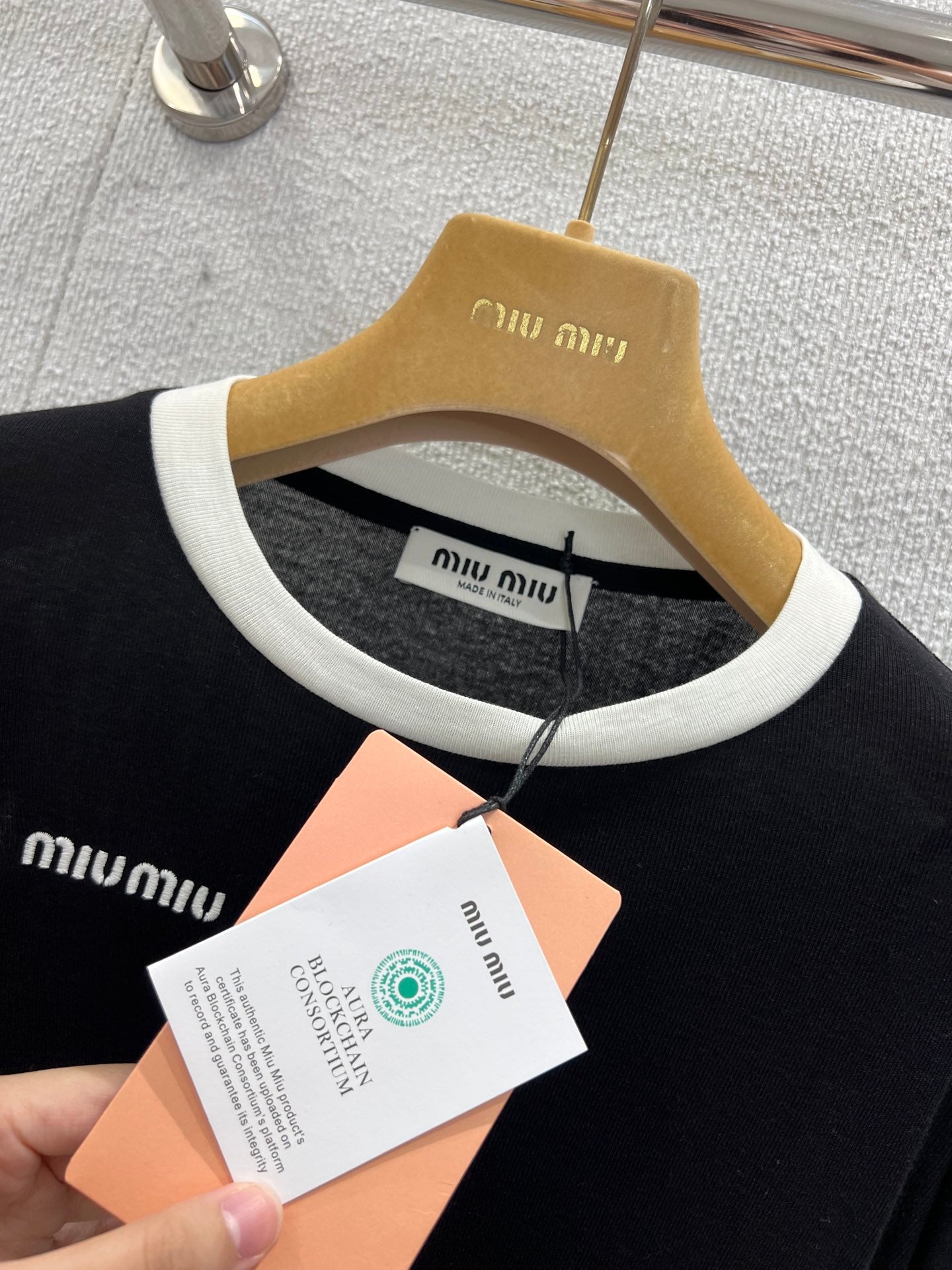 Miu 25fw long-sleeved T-shirt
