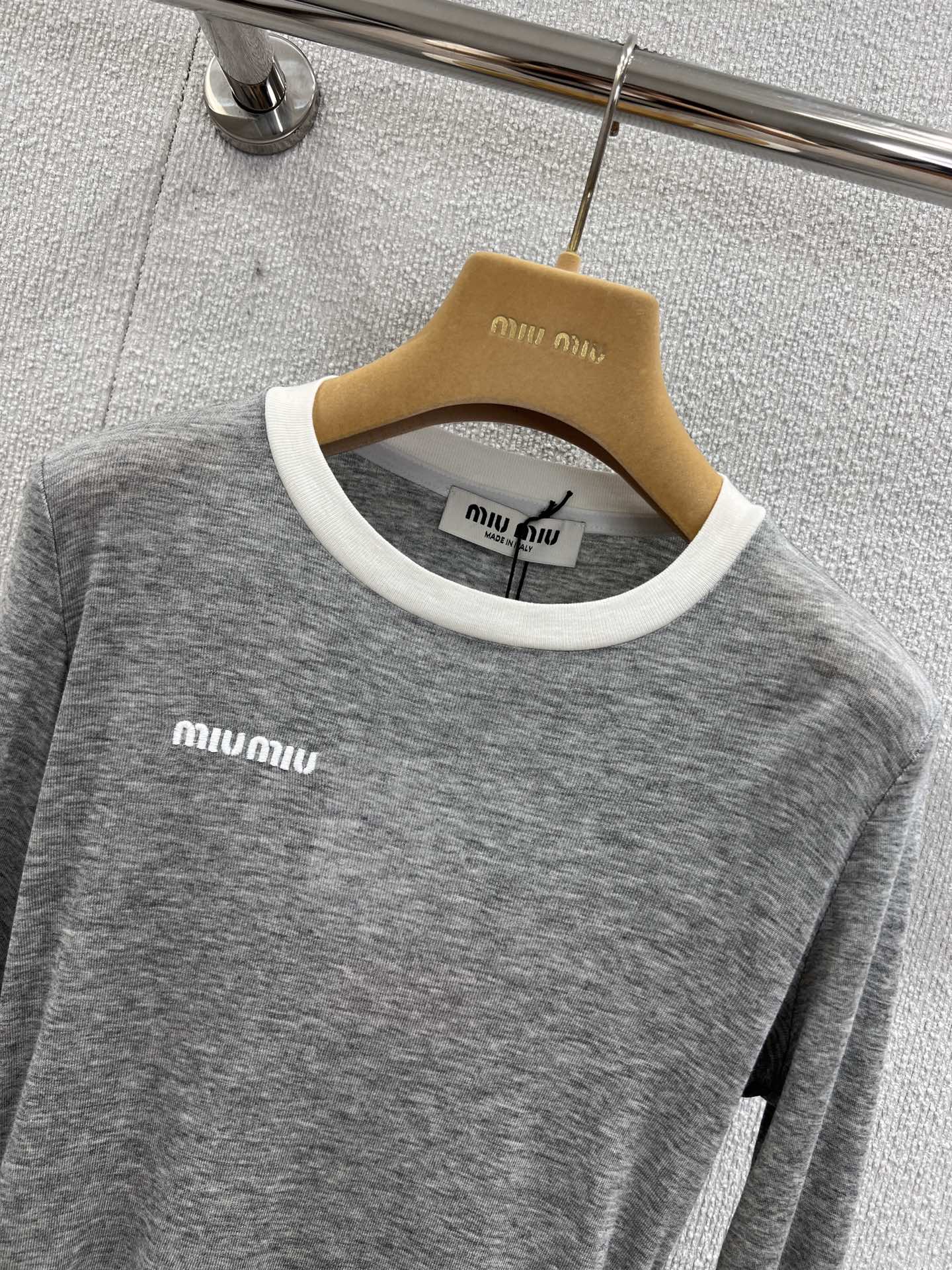Miu 25fw long-sleeved T-shirt