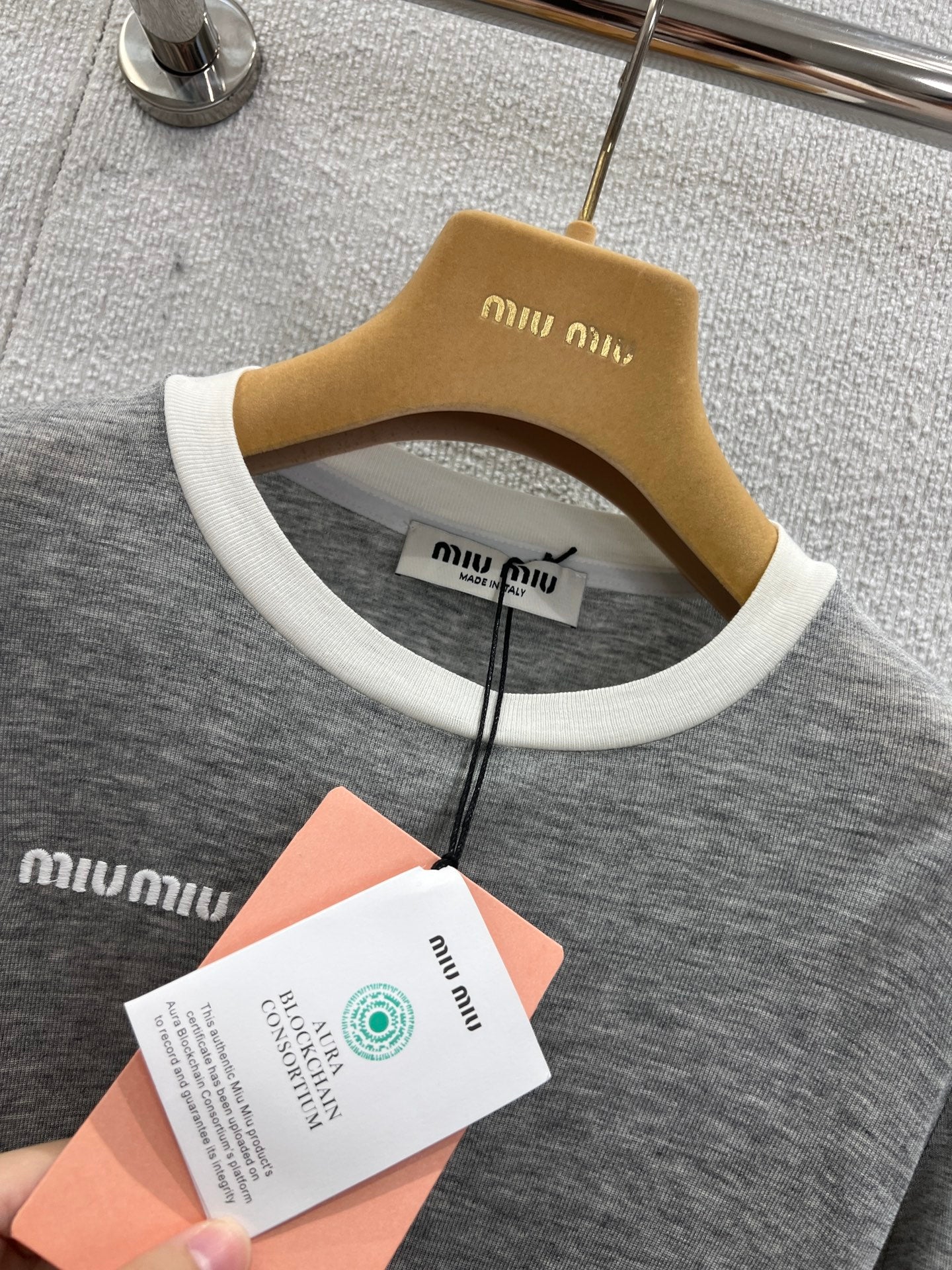 Miu 25fw long-sleeved T-shirt