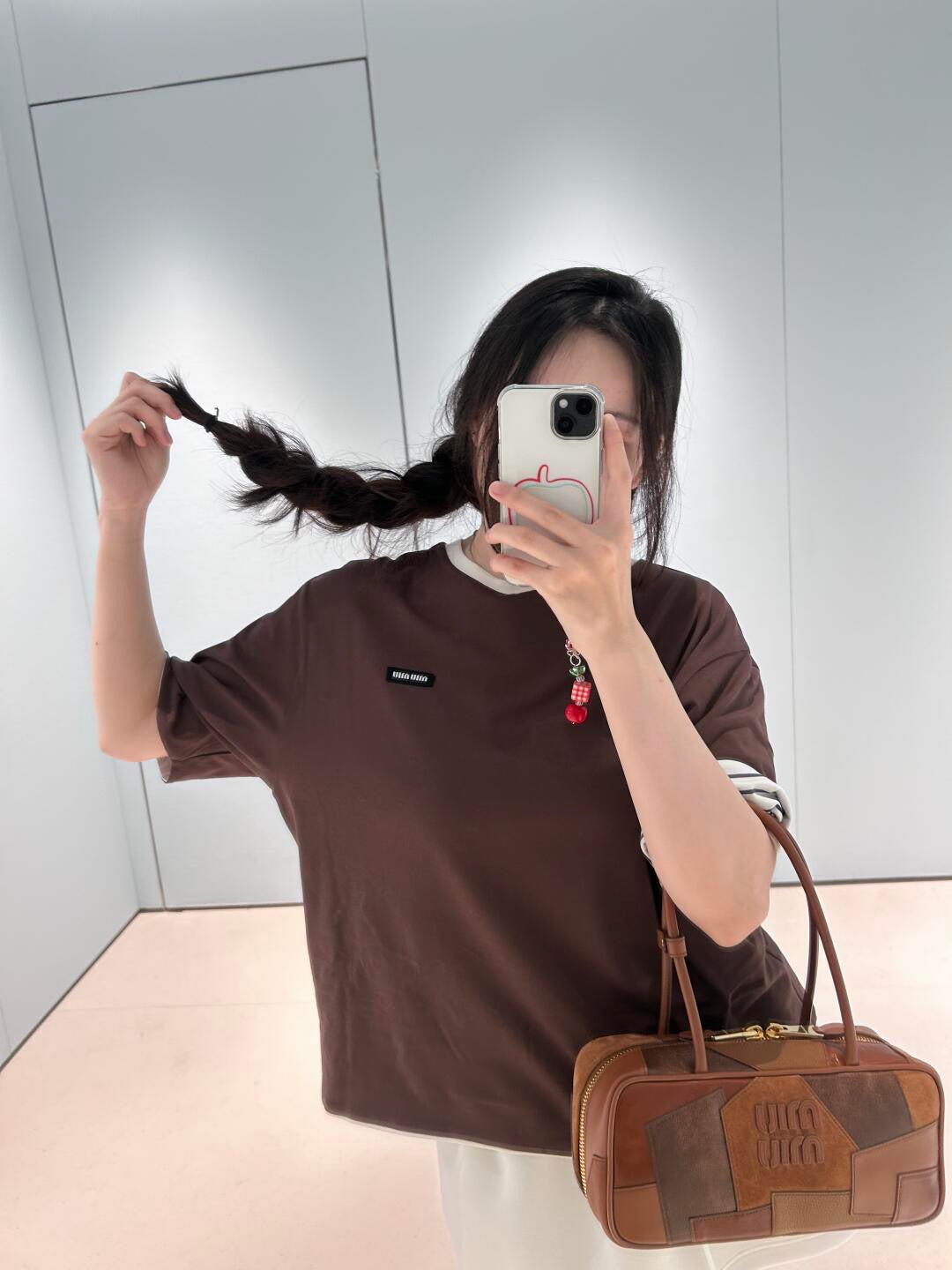 Miu 25ss striped T-shirt