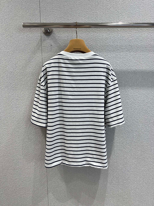 Miu 25ss striped T-shirt