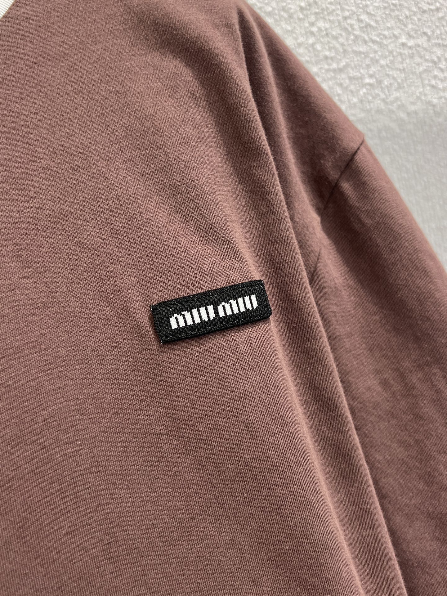 Miu 25ss striped T-shirt