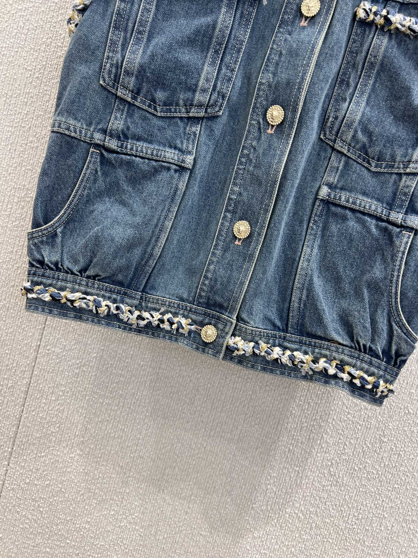 Chan 25fw denim vest