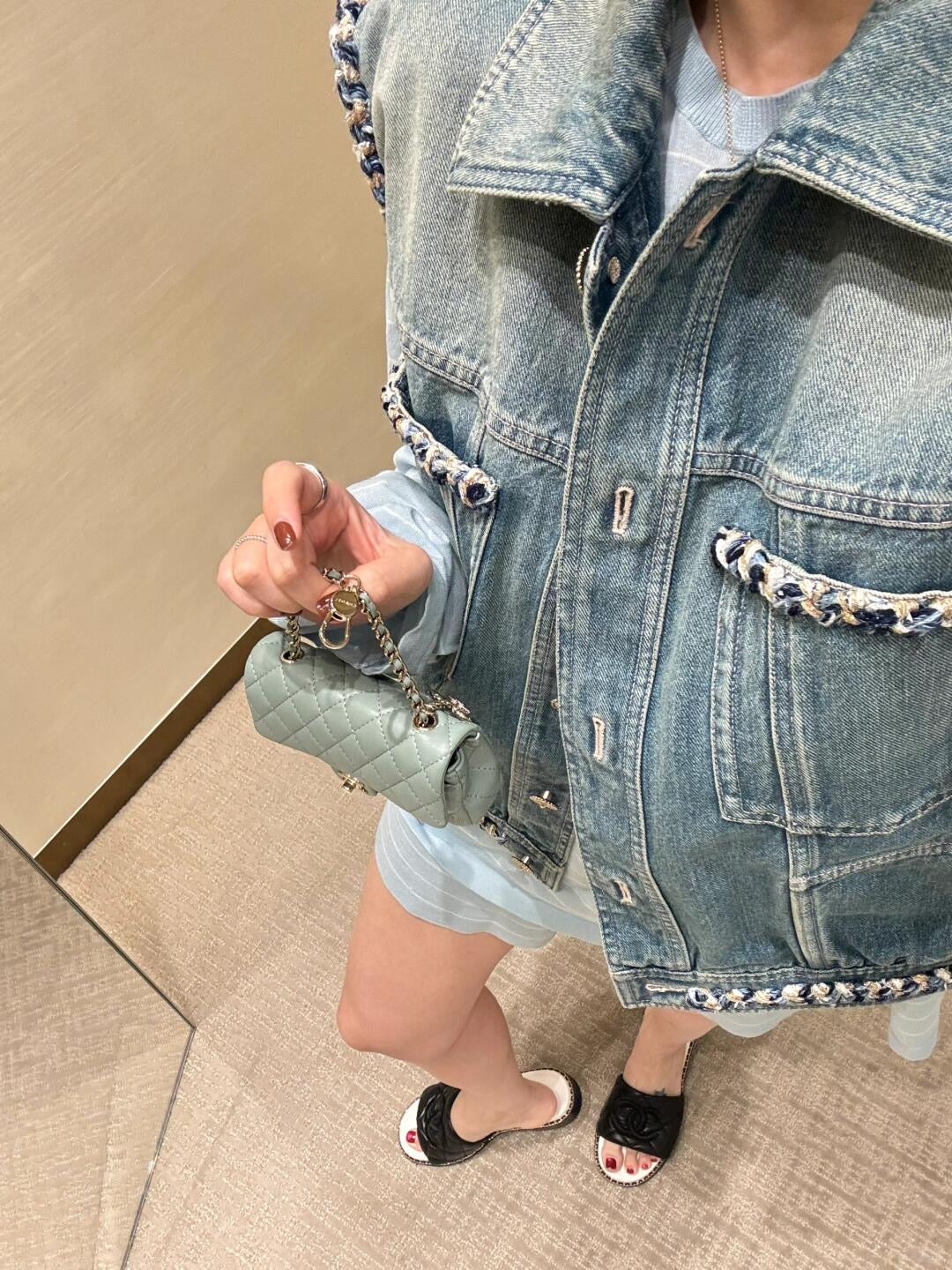 Chan 25fw denim vest