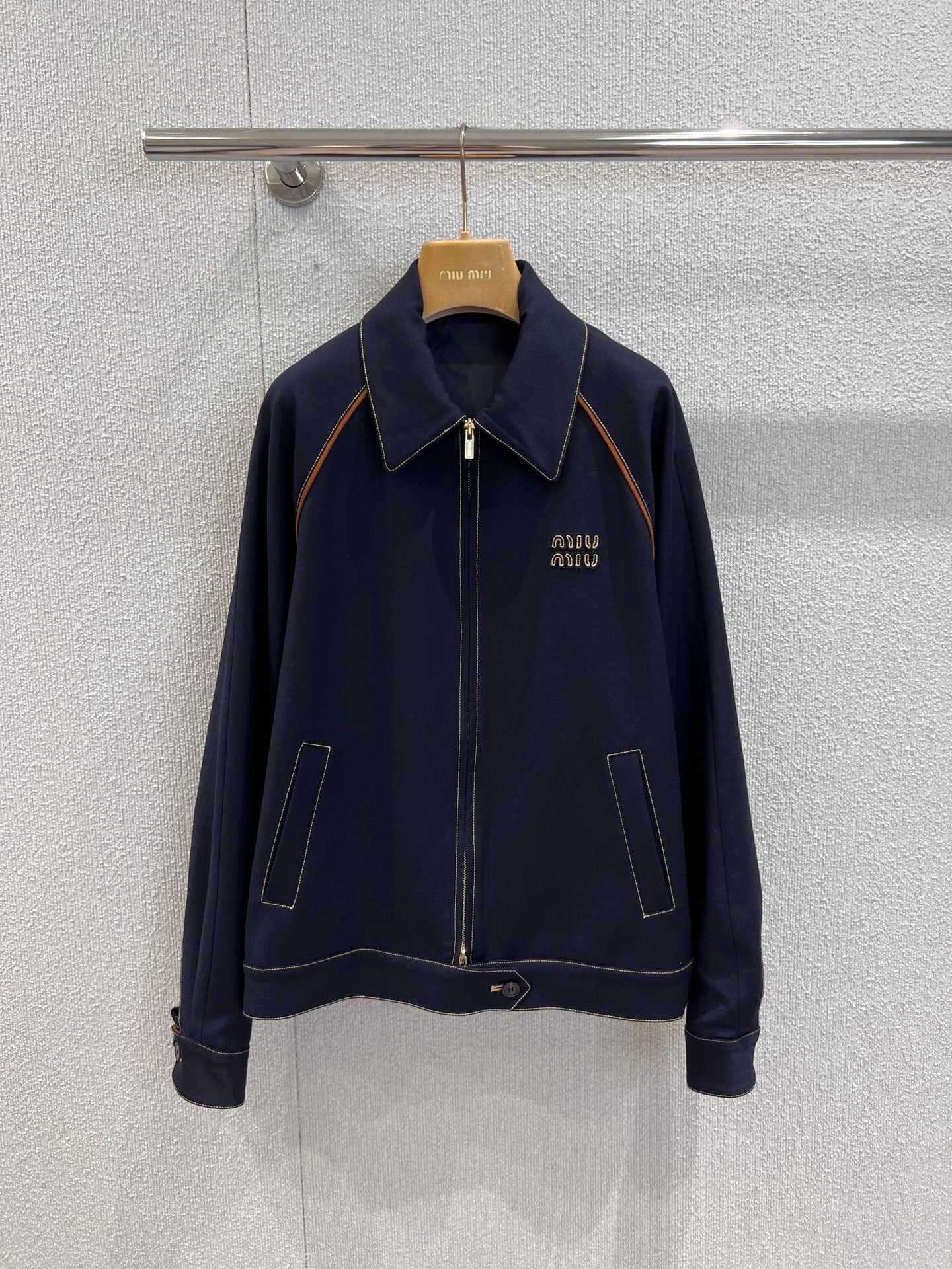Miu 25fw embroidered jacket