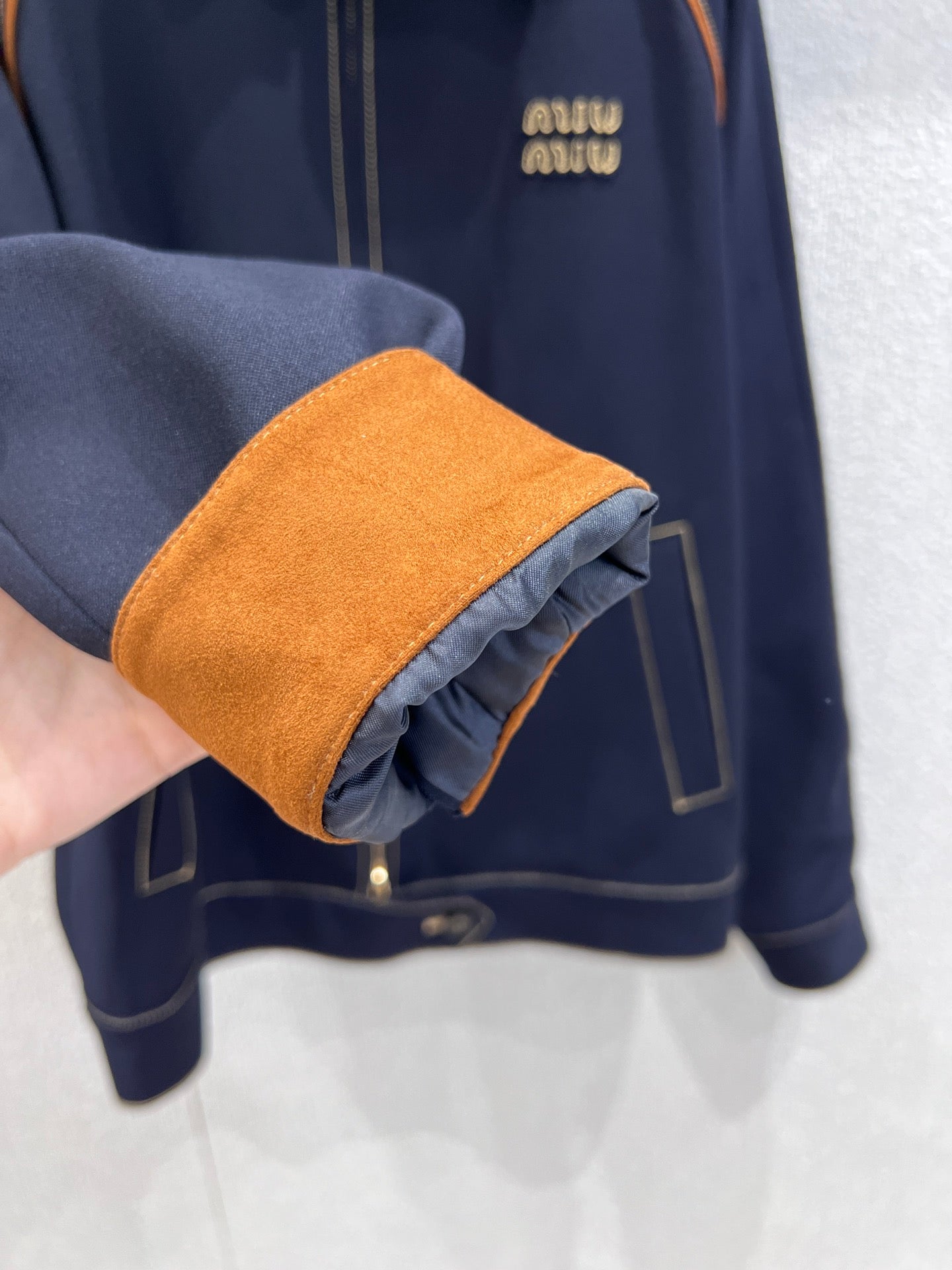 Miu 25fw embroidered jacket