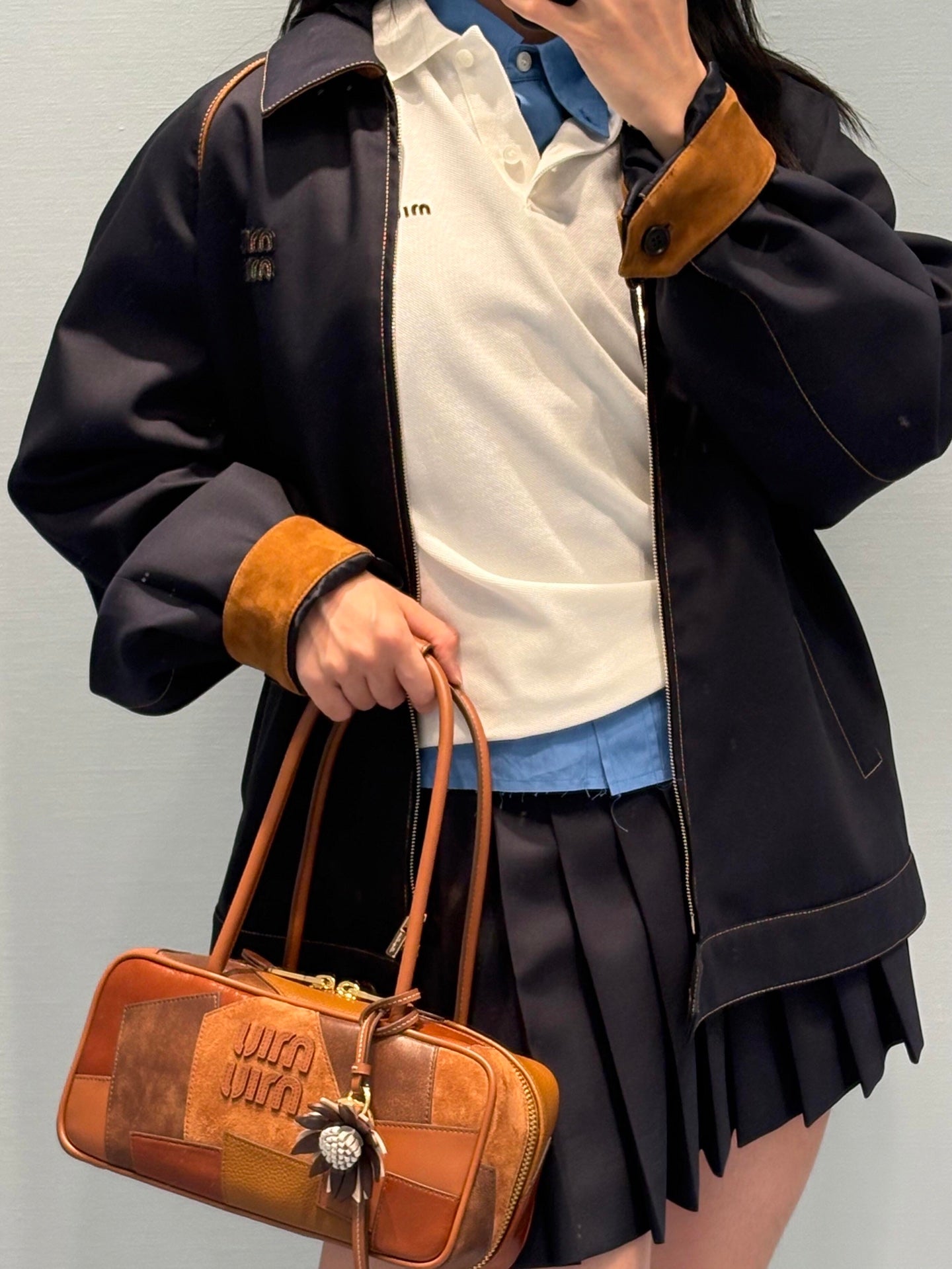 Miu 25fw embroidered jacket