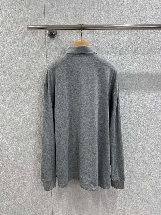 Miu 25fw long-sleeved polo shirt