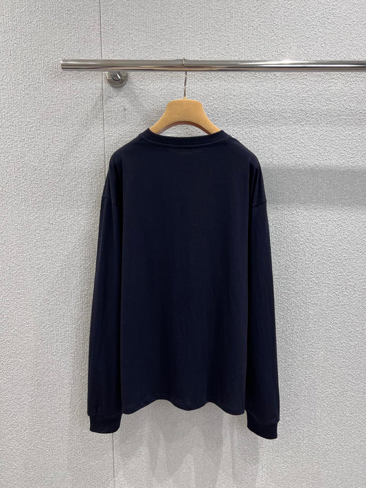 Miu 25fw embroidered sweatshirt