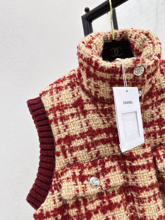 Chan 25fw woven down vest