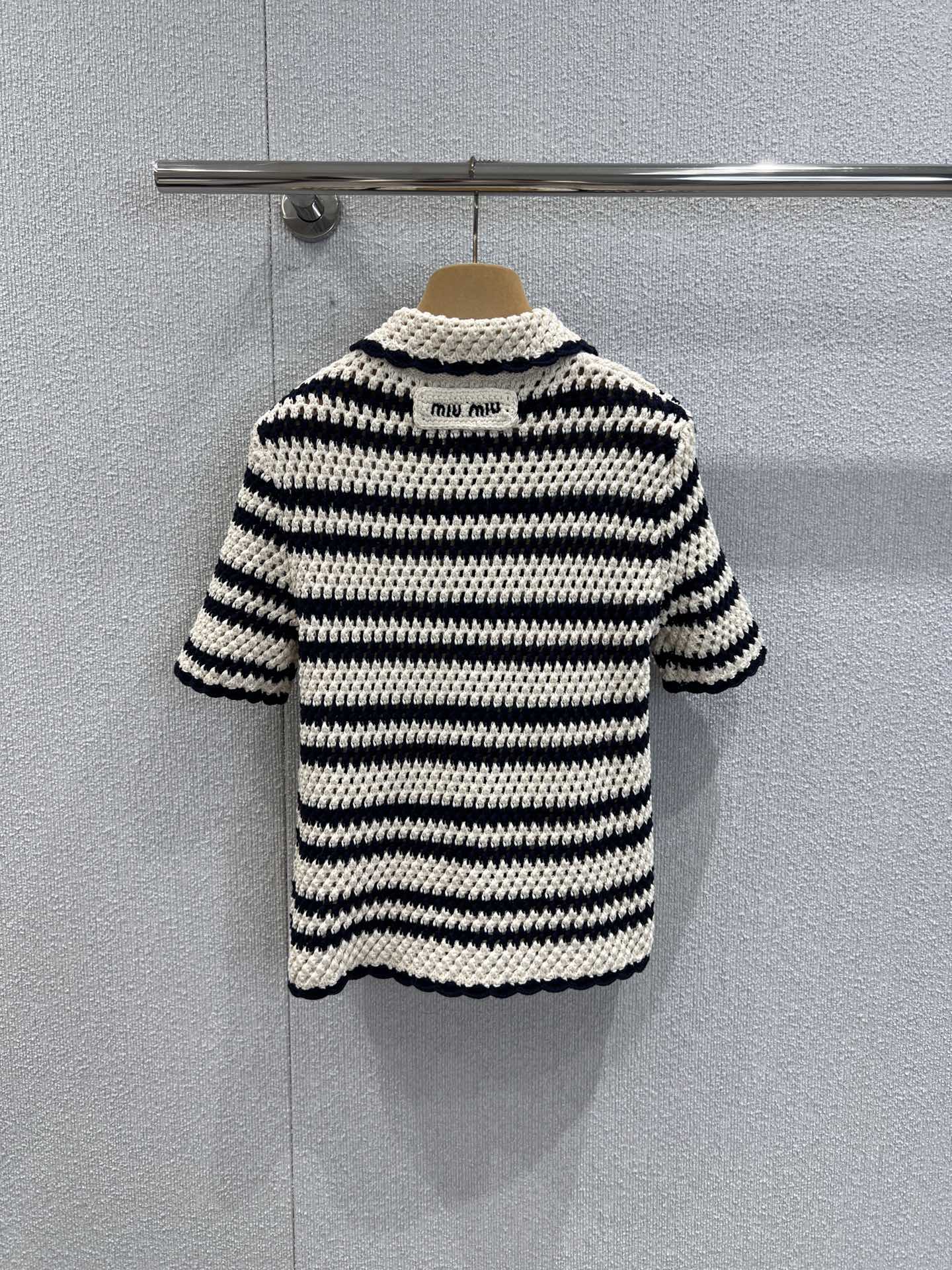 Miu 25fw knitted shirt