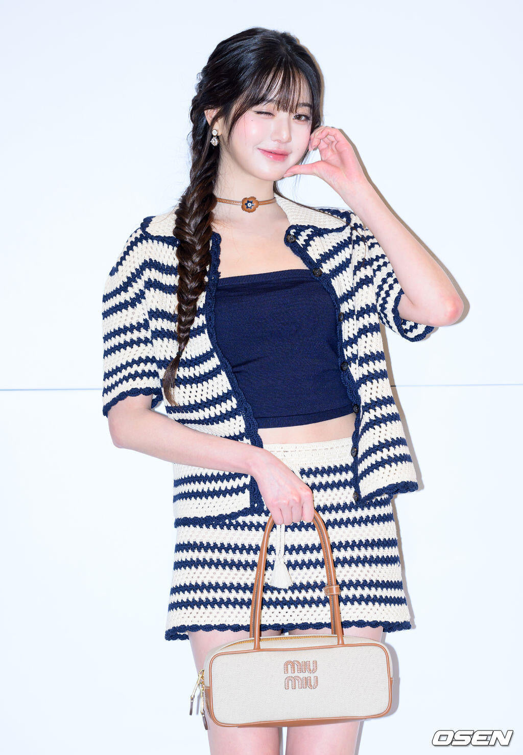 Miu 25fw knitted short