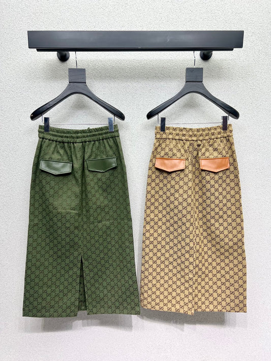 Guc 25fw jacquard skirt