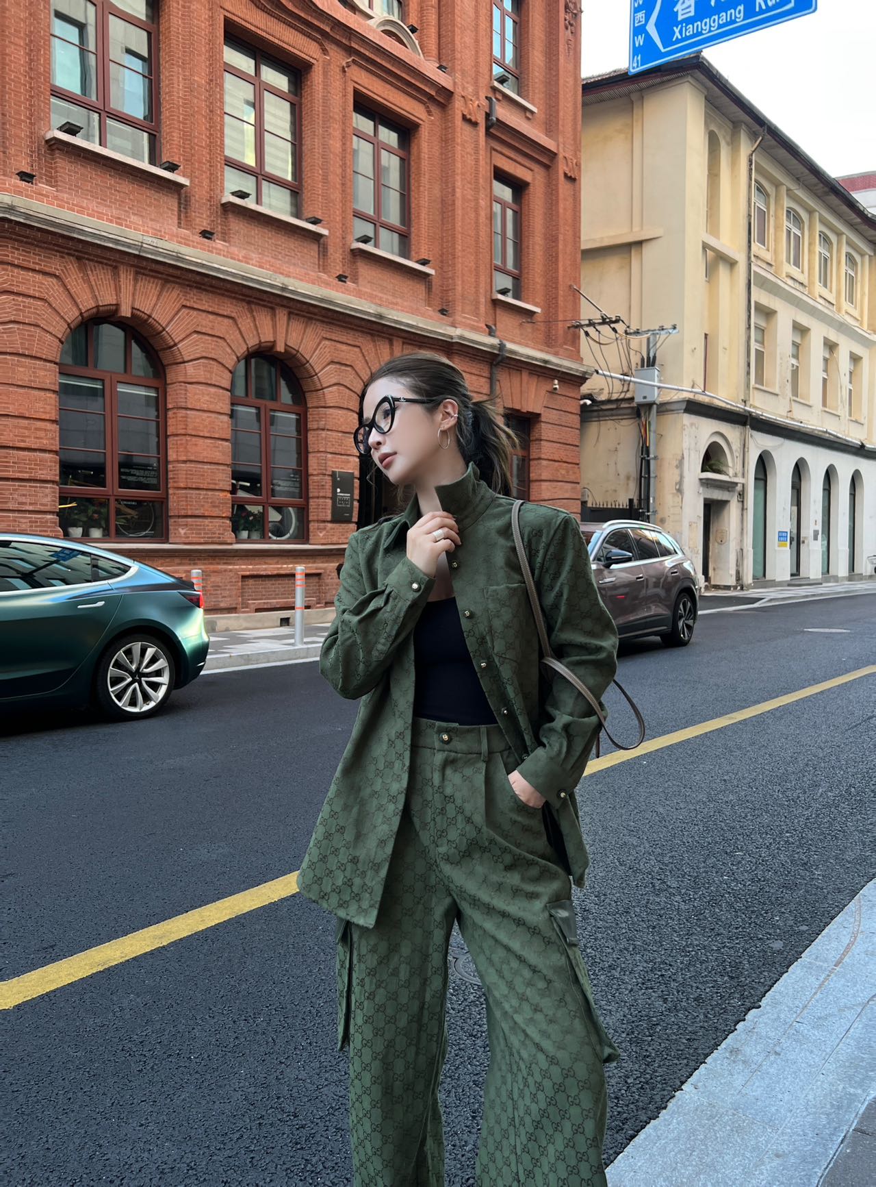 Guc 25fw jacquard pants