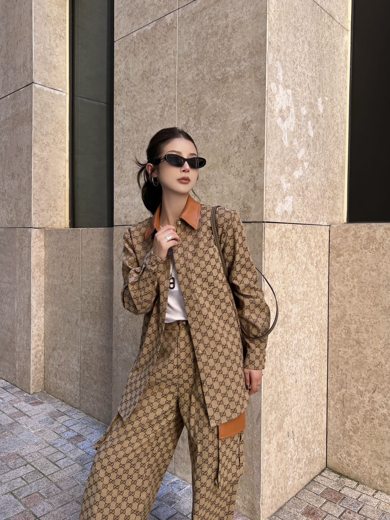 Guc 25fw jacquard pants