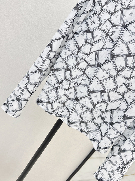 Chan 25fw printed shirt