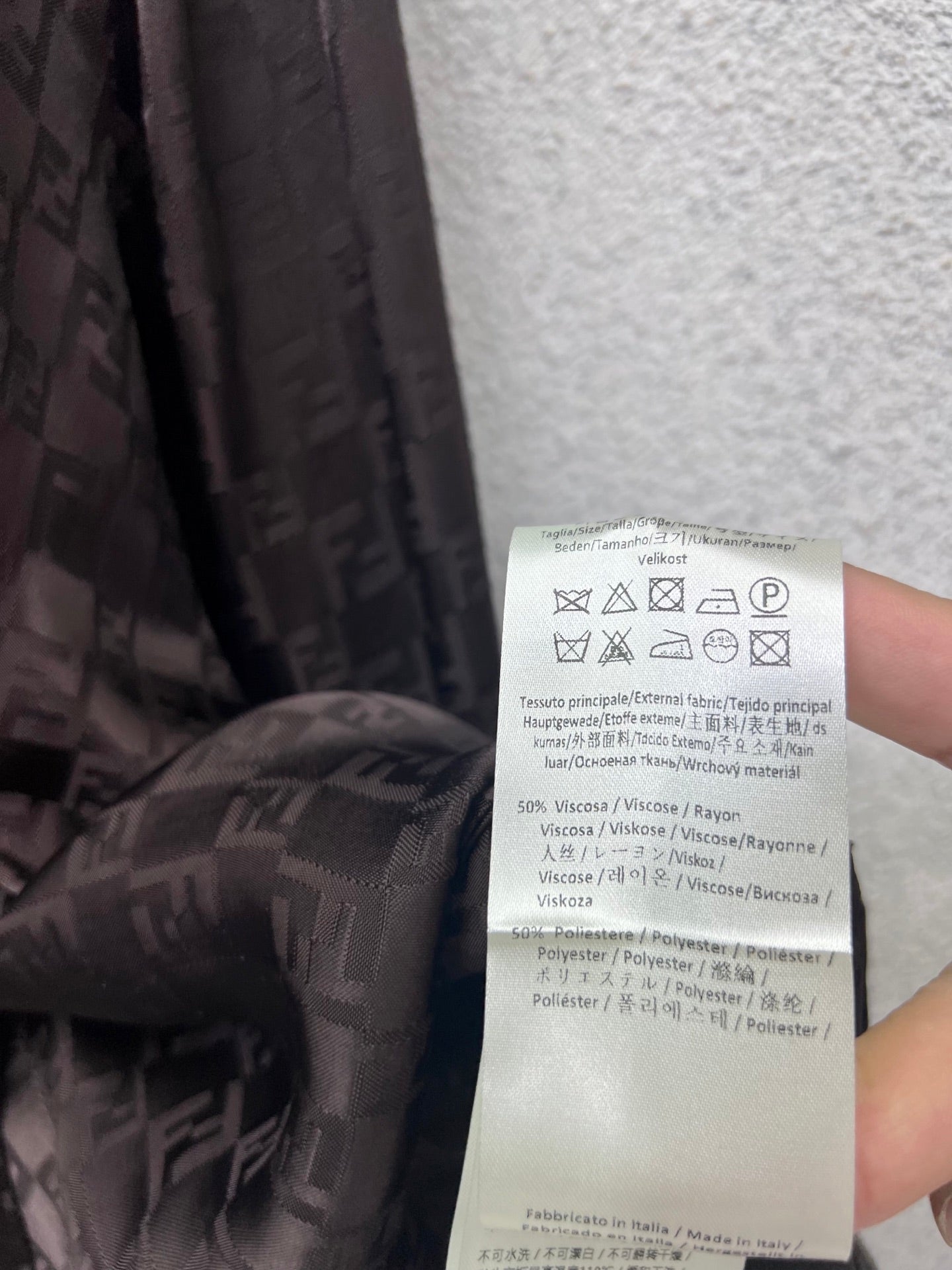 Fend 25fw jacquard shirt