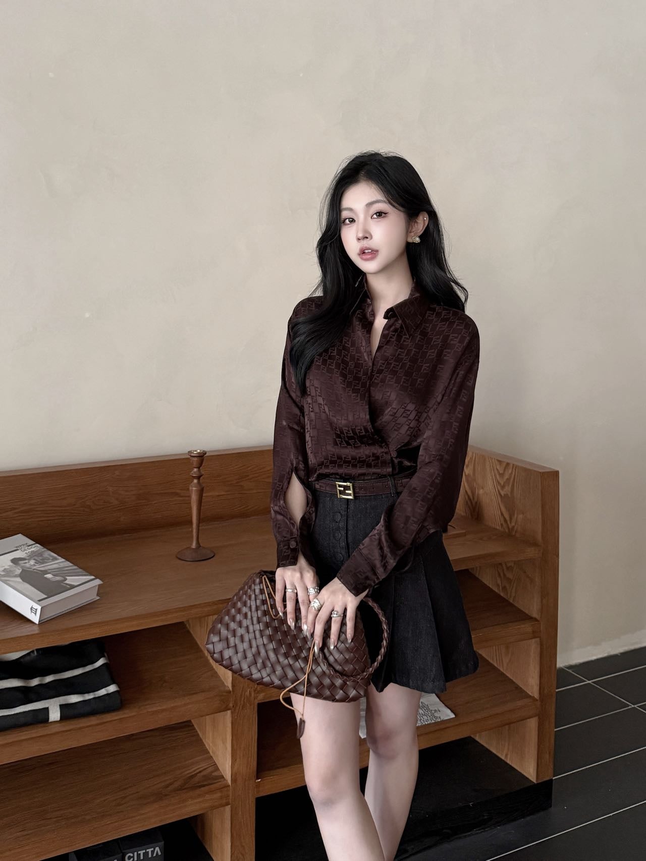 Fend 25fw jacquard shirt