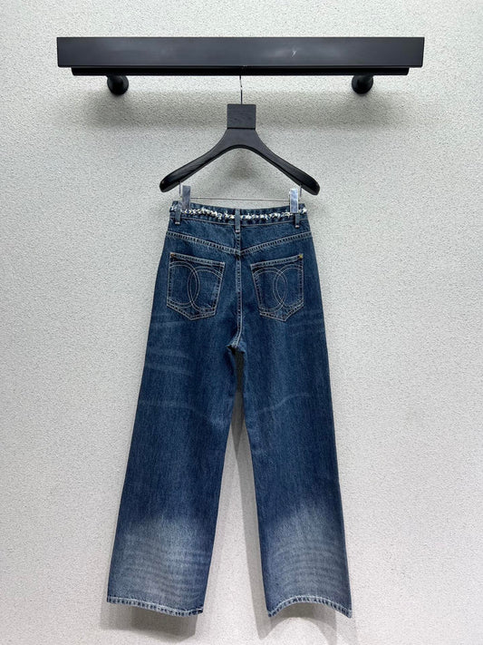 Chan 25fw printed jeans