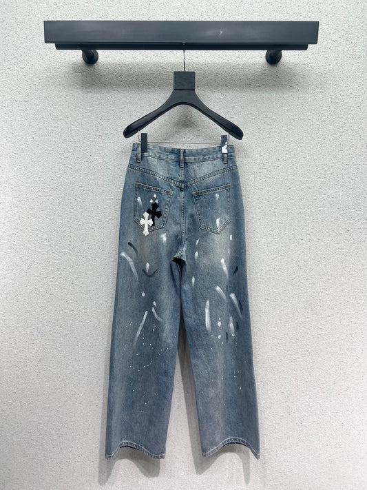 chrom 25fw jacquard jeans