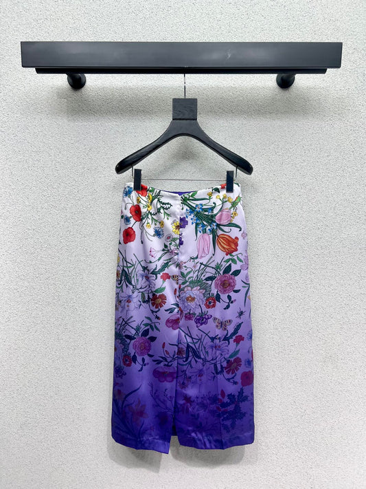 Guc 25fw printed skirt